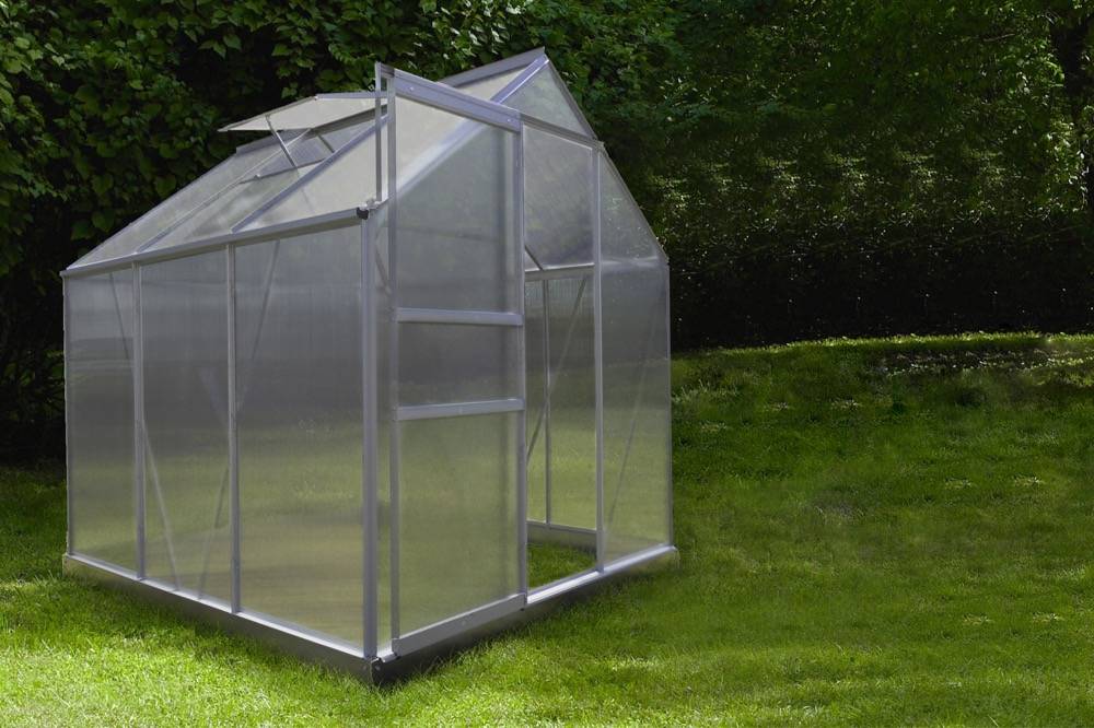 Habitat Et Jardin - Serre Jardin Polycarbonate "diamant 66" + Base - 3,61m² -habitat Et Jardin - Image 3
