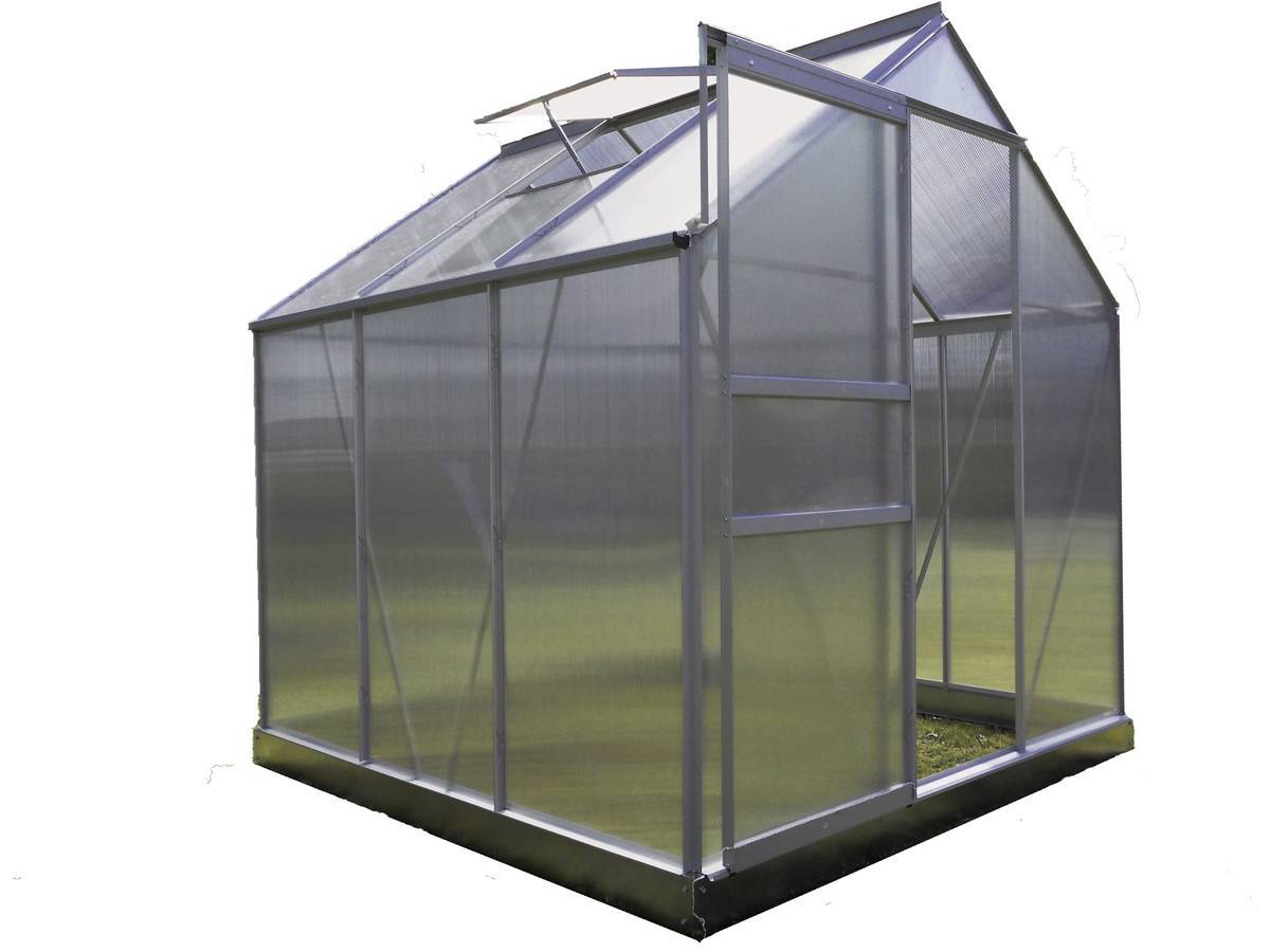 Habitat Et Jardin - Serre Jardin Polycarbonate "diamant 66" + Base - 3,61m² -habitat Et Jardin - Image 1