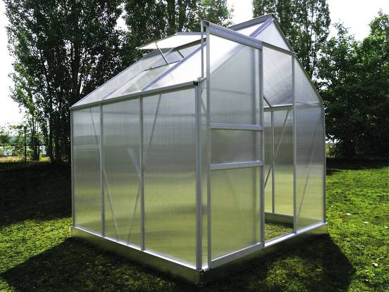 Habitat Et Jardin - Serre Jardin Polycarbonate "diamant 66" + Base - 3,61m² -habitat Et Jardin - Image 2