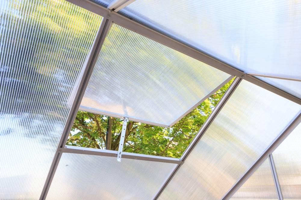 Habitat Et Jardin - Serre Jardin Polycarbonate "diamant 66" + Base - 3,61m² -habitat Et Jardin - Image 8