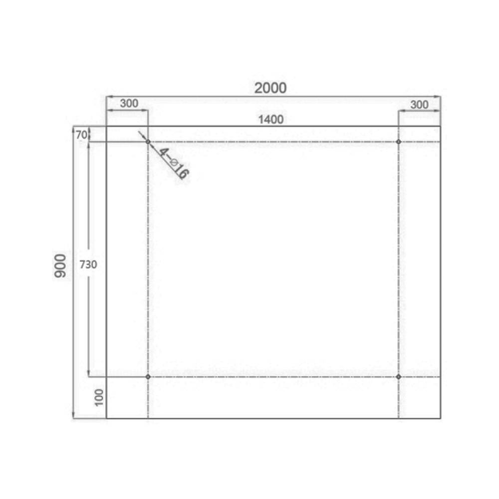Auvent en verre HOME DELUXE RENMA - 200 x 90 cm - Image 10
