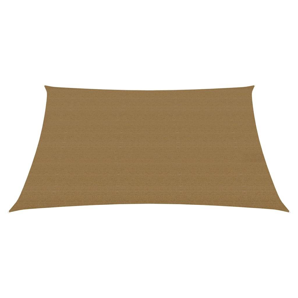 Helloshop26 - Voile d'ombrage 160 g/m² taupe 6 x 6 m PEHD - Imagen 2
