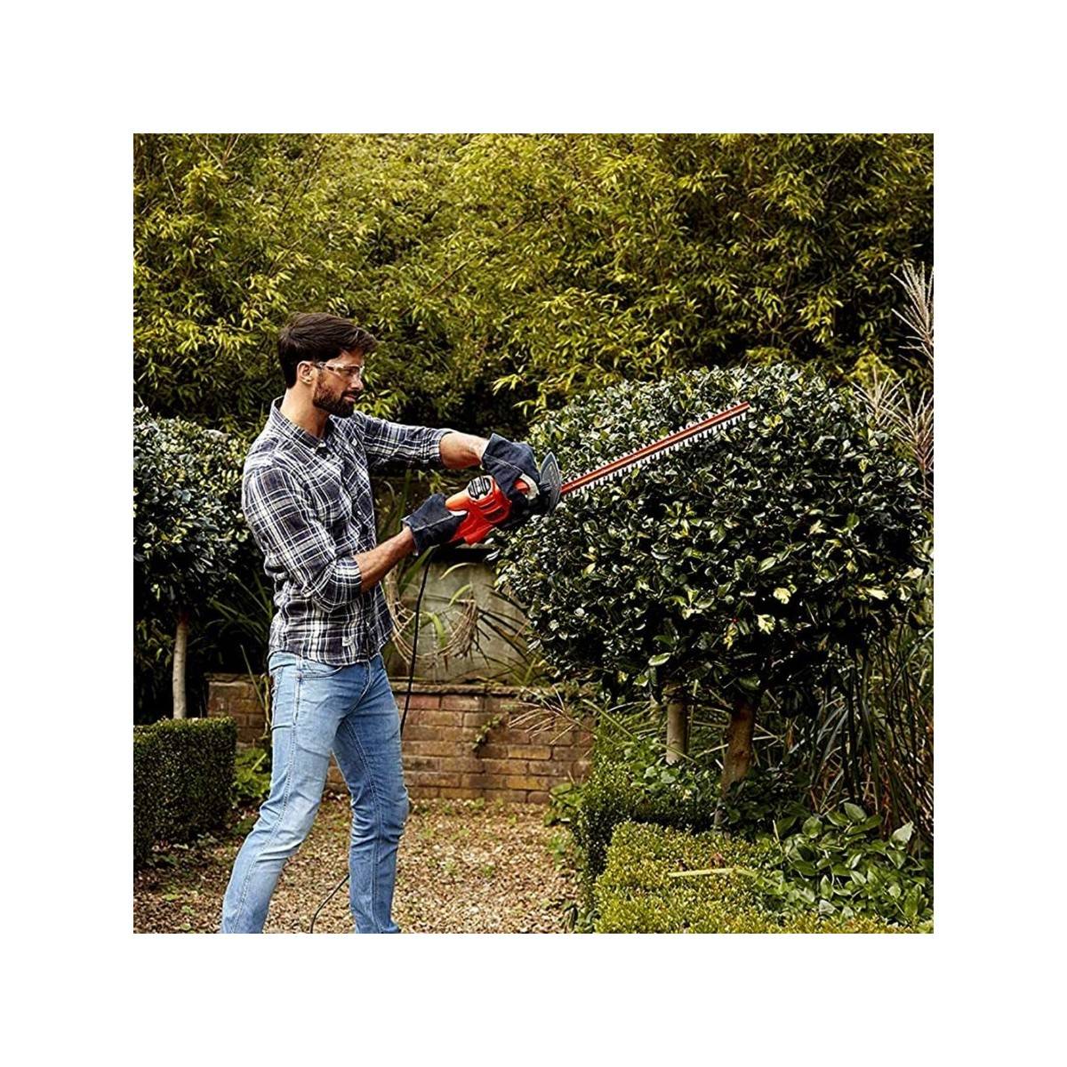 Taille haie 420W Lame 45 cm Black + Decker BEHT 201 Lame double coupe Double interrupteur - Image 2