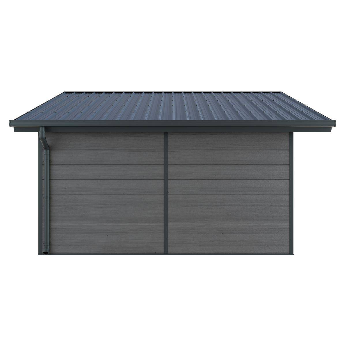 Direct Abris - Abri de Jardin Composite 20m2 Gris ISORA - Cabane de Jardin - Local - Image 5