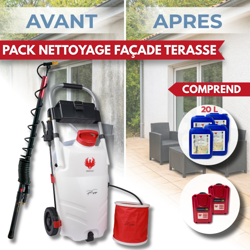 PRO SPRAYER EVO PHOENIX 2 BAT 5,10 OU 20L NET'PRO + perche télescopique EVO 5.4 m - 20 L - Image 1