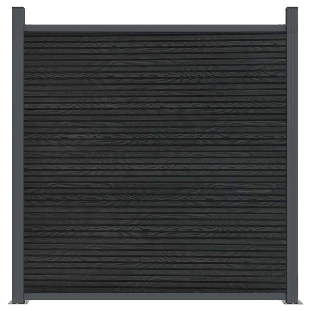 Panneau de clôture WPC gris 1564 x 186 cm - PANGIVO - Image 5