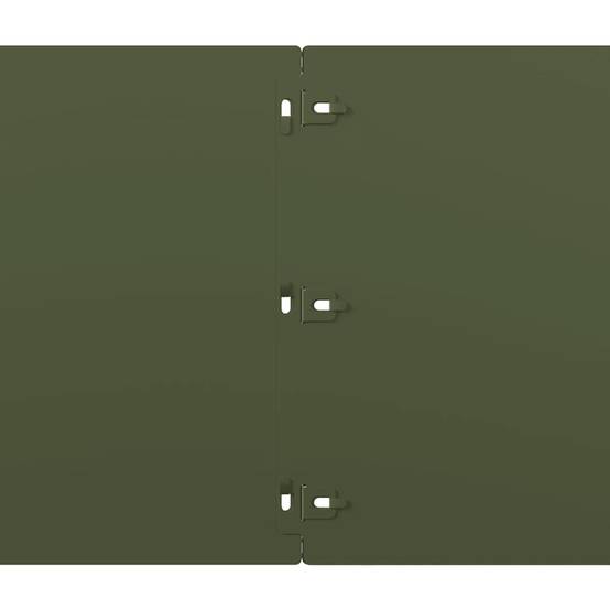 Bordure pelouse acier laminé jardin aménagement flexible 10pcs 25x103cm vert olive - ComfortXL Outdoor Living - Image 7