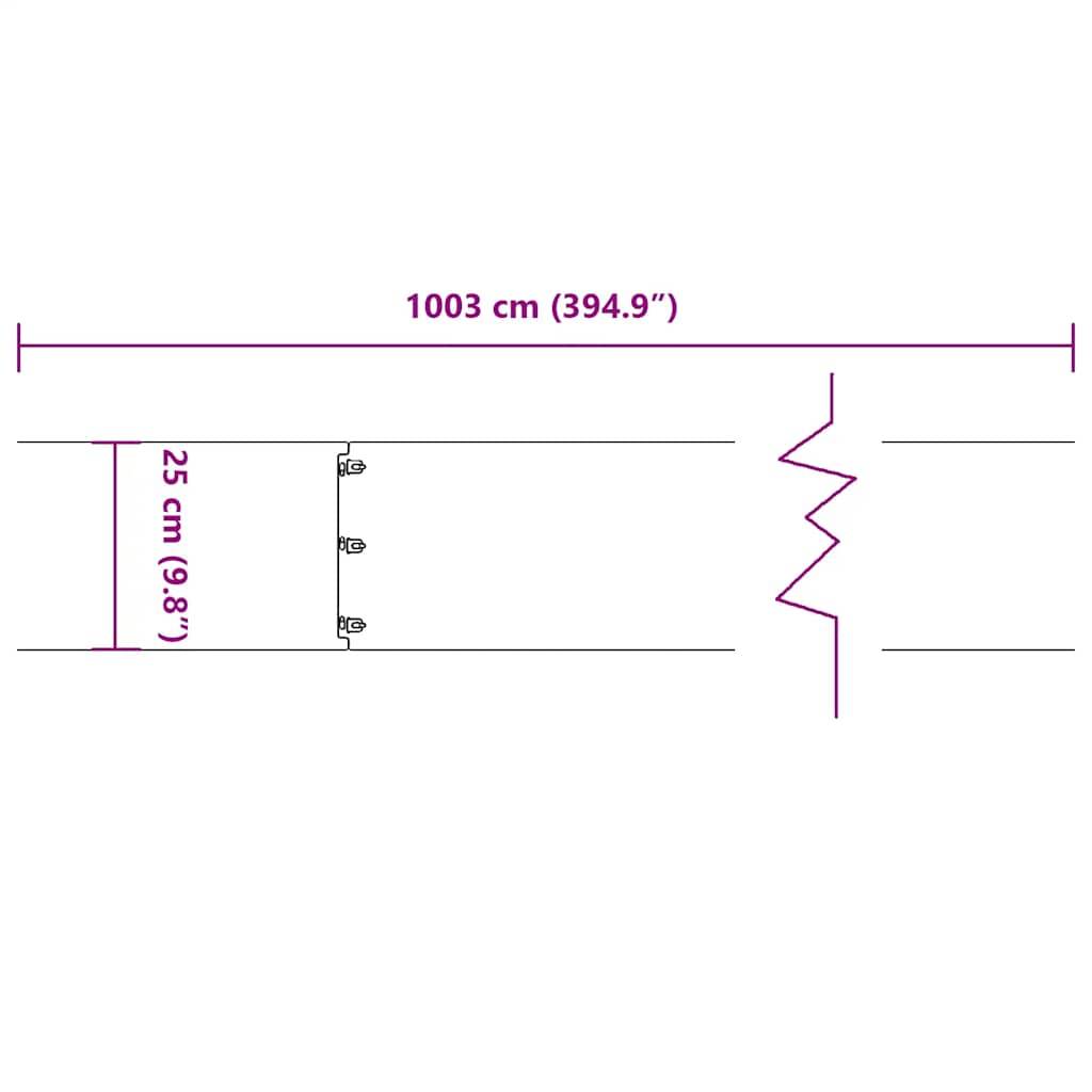 Bordure pelouse acier laminé jardin aménagement flexible 10pcs 25x103cm vert olive - ComfortXL Outdoor Living - Image 8