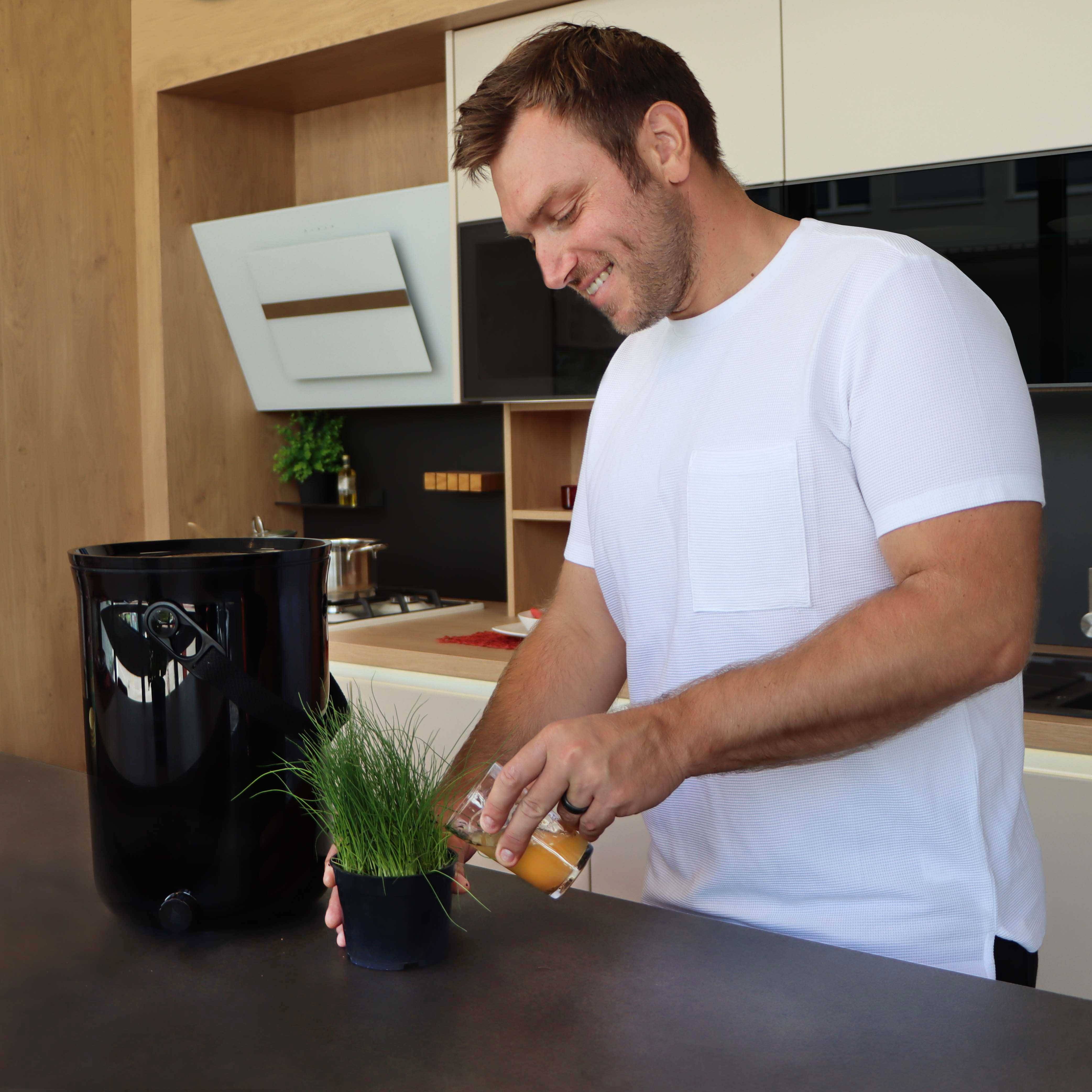 Lot 2 Composteurs Bokashi en Plastique recyclé, noir, 9,6l+1 kg d'activateur - Imagen 5