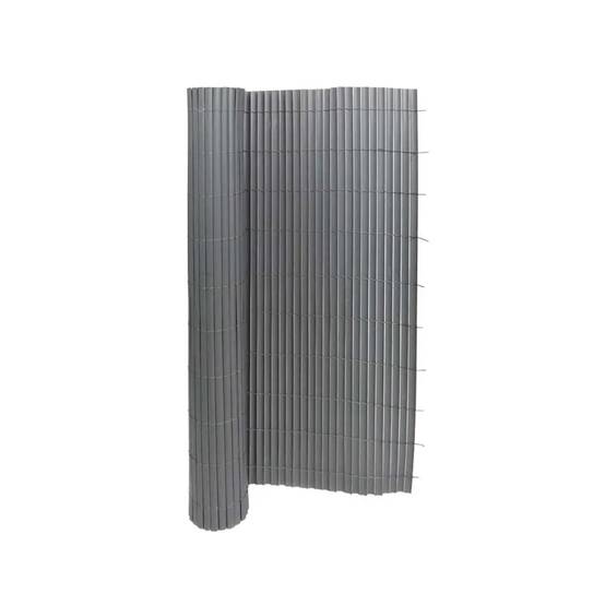Canisse PVC occultant simple face 1x3m gris - Kit de fixation inclus - Image 2