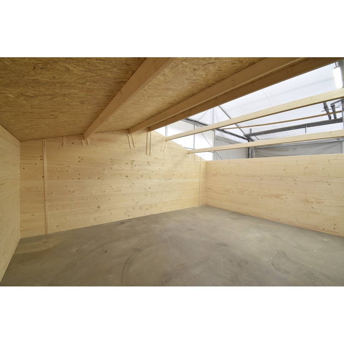 Altanka - Abri de jardin en bois - 30m2 - 6x5m - Ep. 40mm - Couleur: naturel - DOM748 - ALTANKA - Image 5