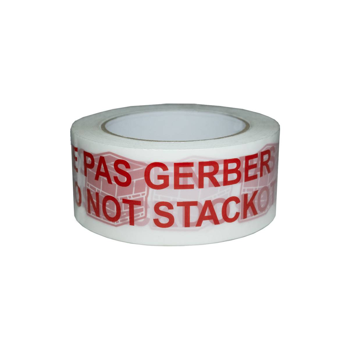 Ruban adhésif d'emballage 28µ blanc imprimé "NE PAS GERBER" en rouge - Adhésif d'expédition 50 mm x 100 m - Carton de 36 TECPLAST - Imagen 4