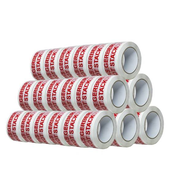 Ruban adhésif d'emballage 28µ blanc imprimé "NE PAS GERBER" en rouge - Adhésif d'expédition 50 mm x 100 m - Carton de 36 TECPLAST - Imagen 1