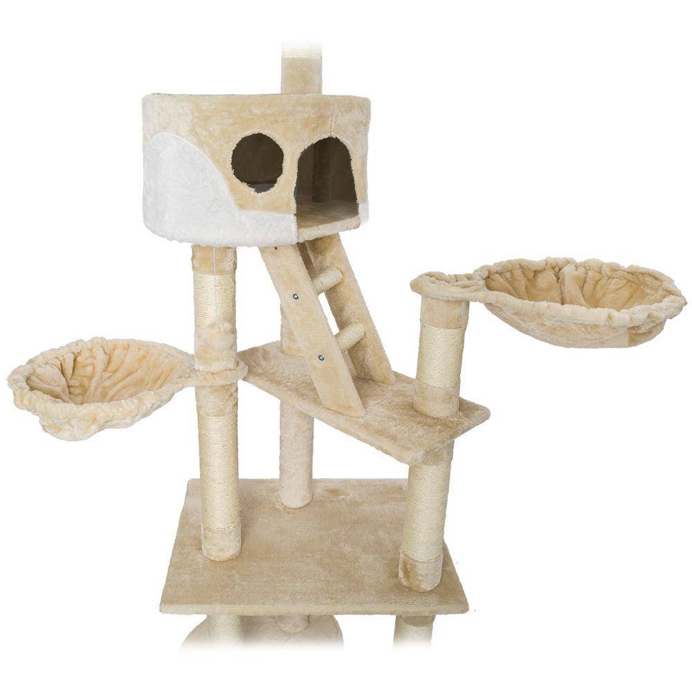 Helloshop26 - Arbre à chat 260 cm beige/blanc - Imagen 4