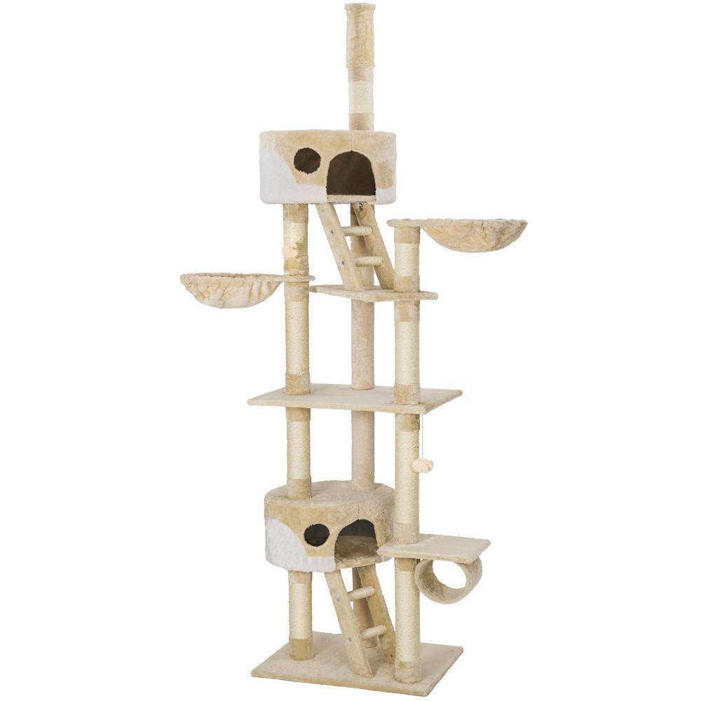 Helloshop26 - Arbre à chat 260 cm beige/blanc - Imagen 1