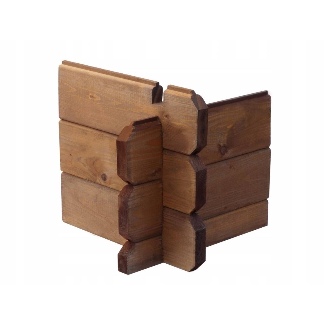 Altanka - Terrasse en bois avec balustrade pour abri en bois - 6m2 - 3m x 2m - imprégnée - couleur: marron - DOM147 - ALTANKA - Imagen 2