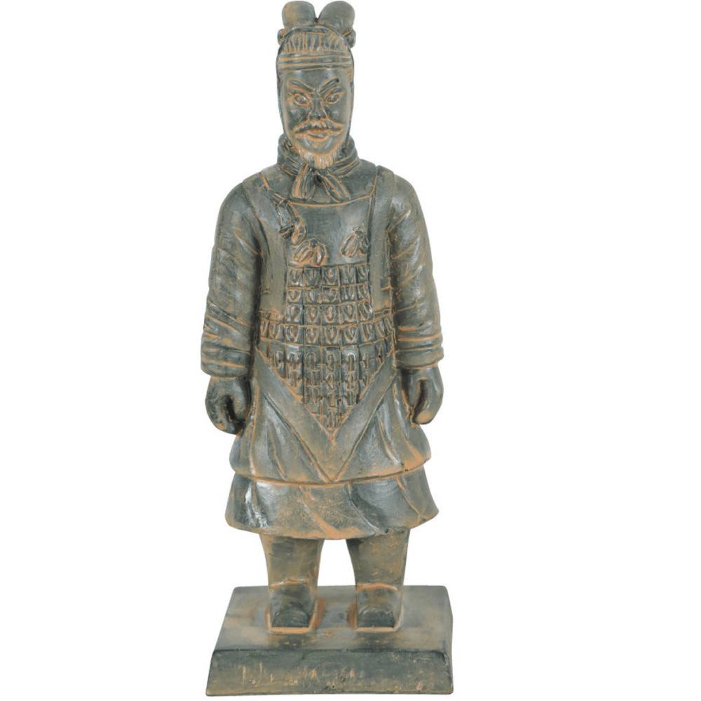 Statuette guerrier chinois Qin 4 L, hauteur 14 cm, décoration aquarium - Imagen 5