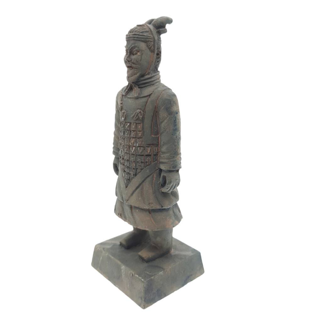 Statuette guerrier chinois Qin 4 L, hauteur 14 cm, décoration aquarium - Image 1