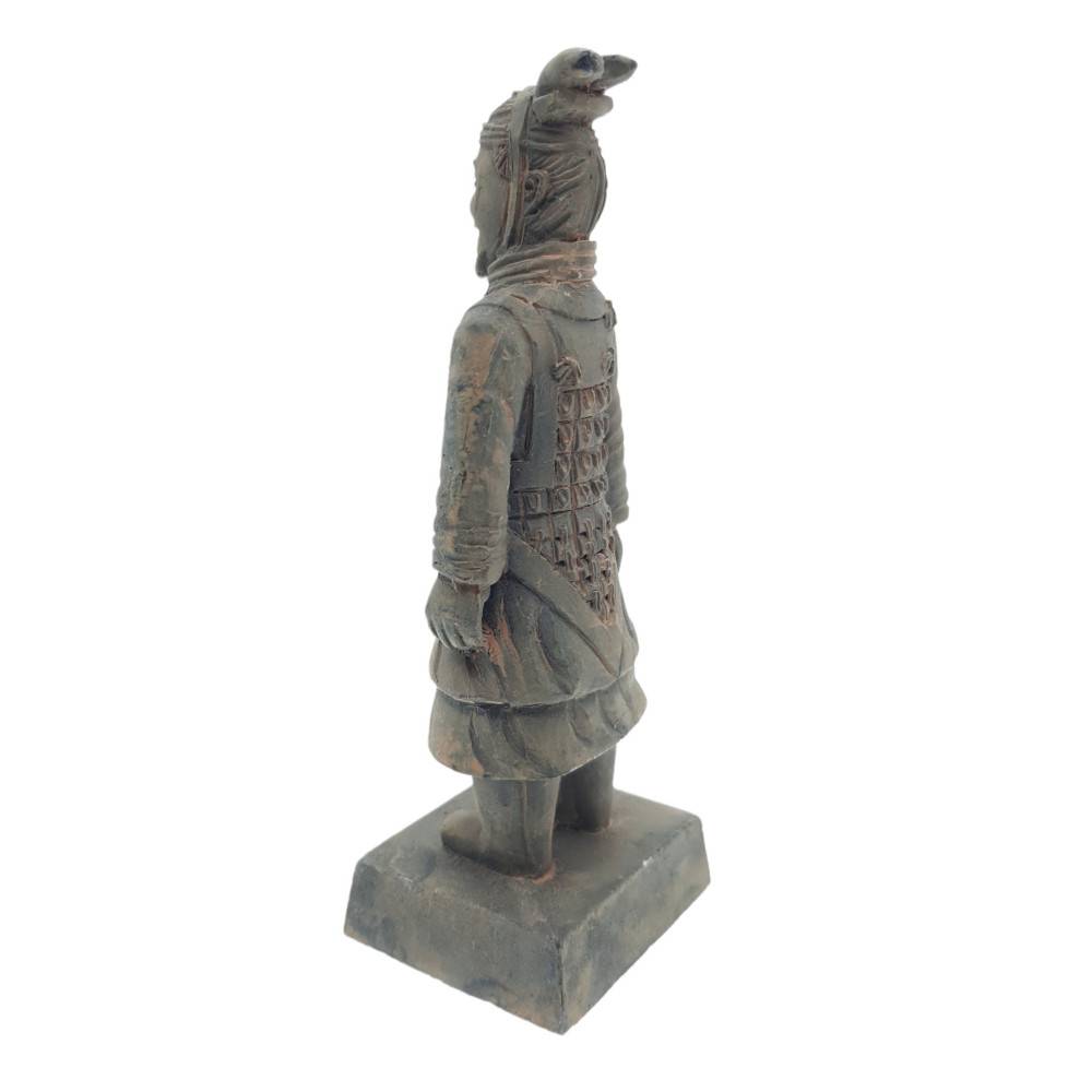 Statuette guerrier chinois Qin 4 L, hauteur 14 cm, décoration aquarium - Imagen 2