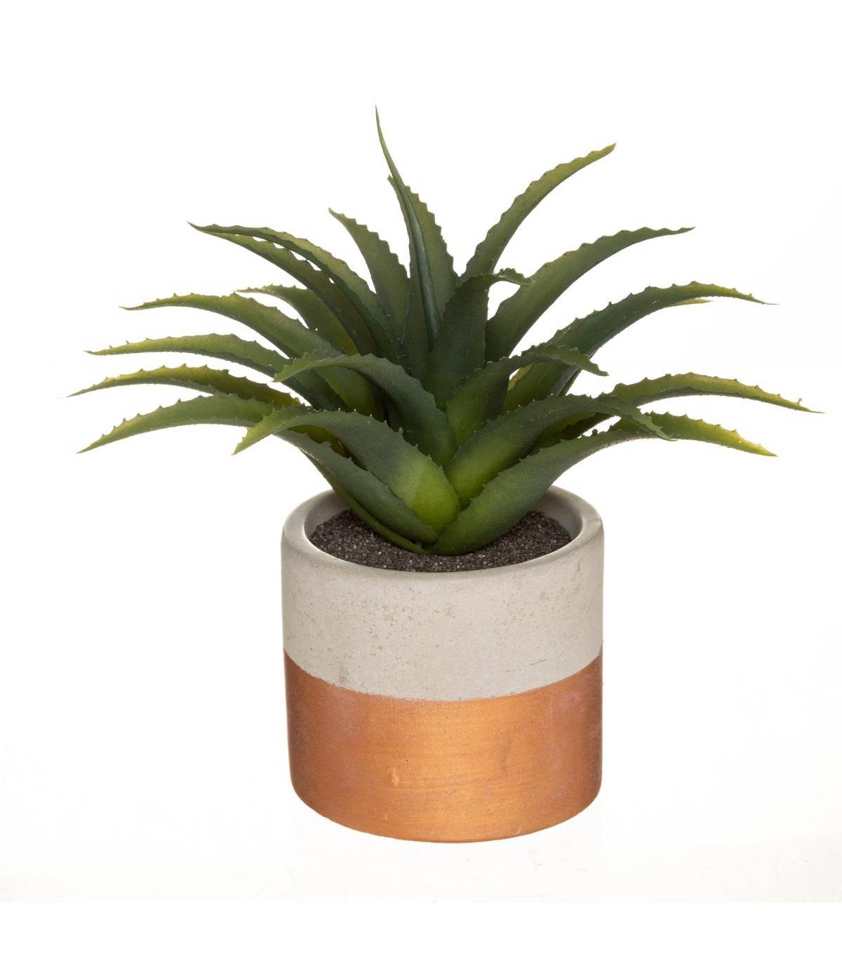 Plante artificielle en pot bicolore D 28 cm - Imagen 1