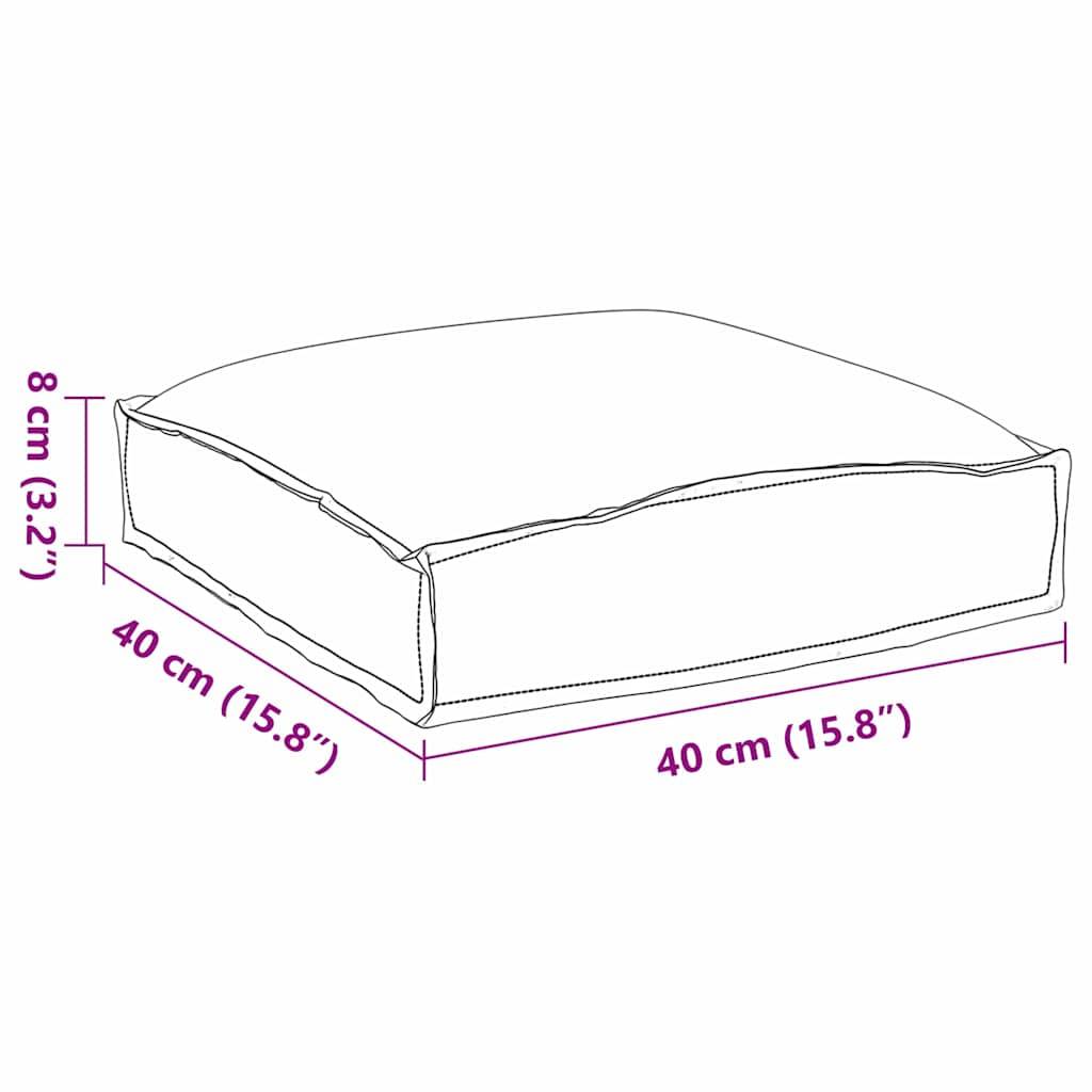 ComfortXL - Lot de 4 Coussins Carrés Tissu Oxford Imperméable pour Chaise de Jardin Gris 40x40x8 cm – ComfortXL Outdoor Living - Image 6