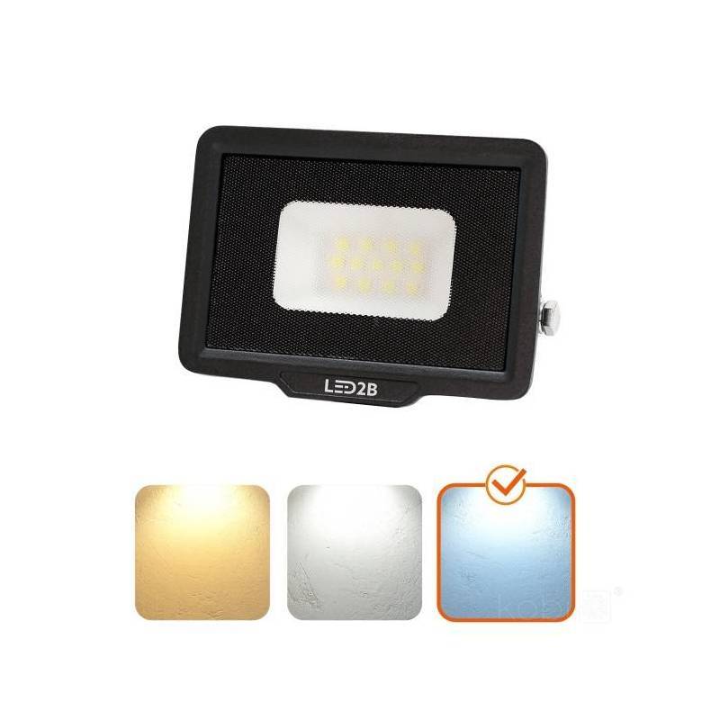 Projecteur LED MH 10W noir 6500K IP65 blanc froid - Image 5