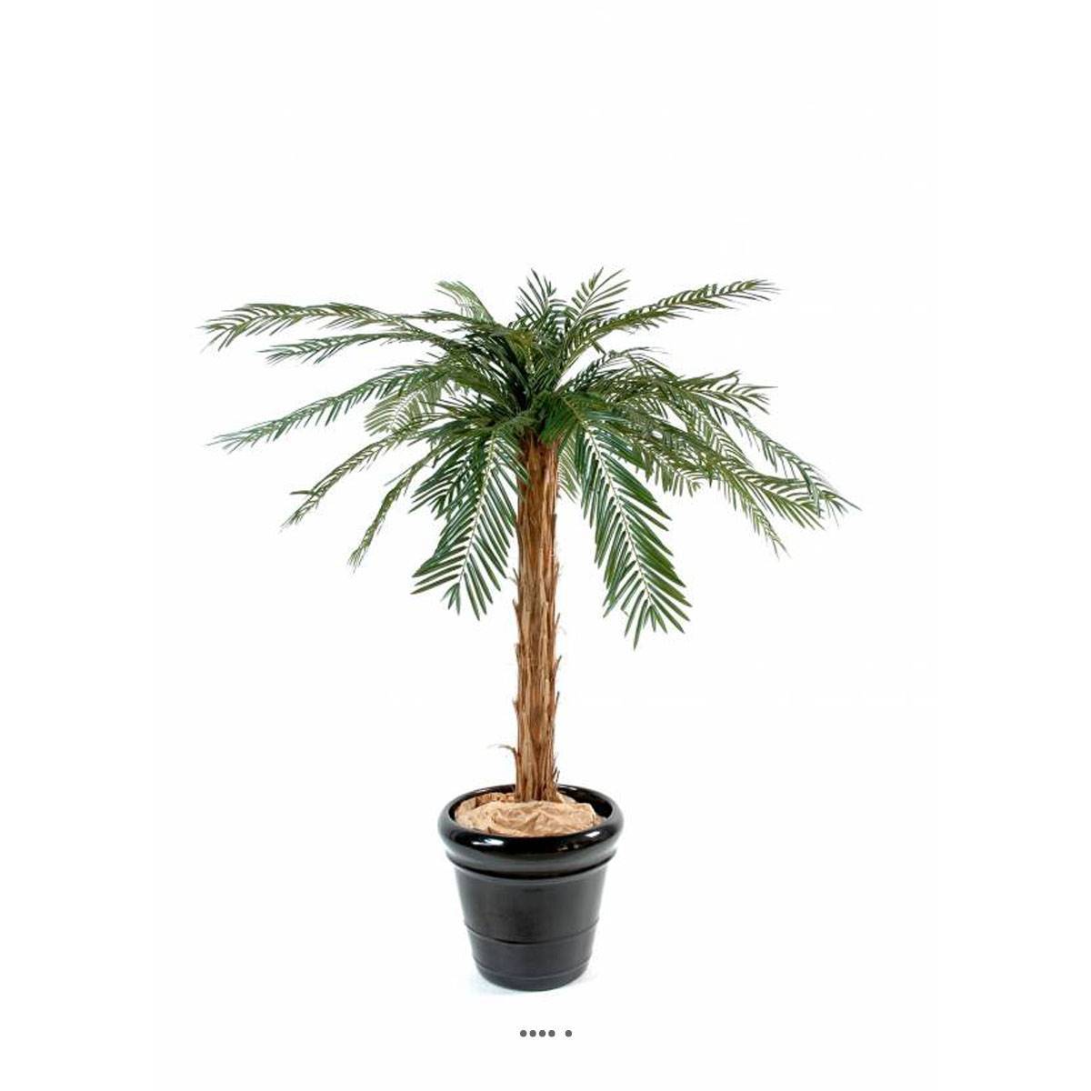 Artificielles - Palmier Artificiel Cycas en pot tronc Haut H 80 cm Vert - dimhaut: H 80 cm - couleur: Vert