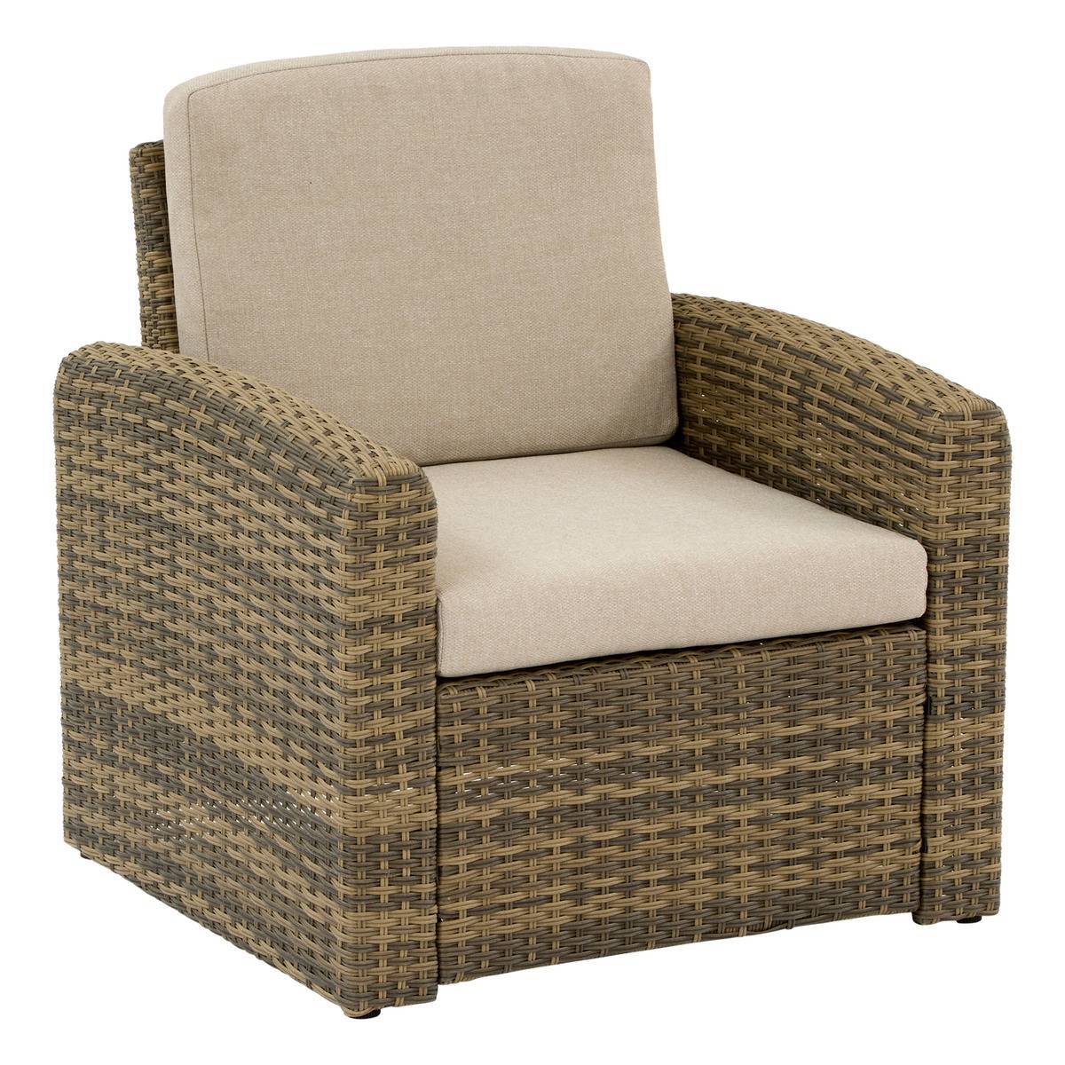 Hesperide - Fauteuil de salon de jardin Selenim beige ficelle - Hespéride