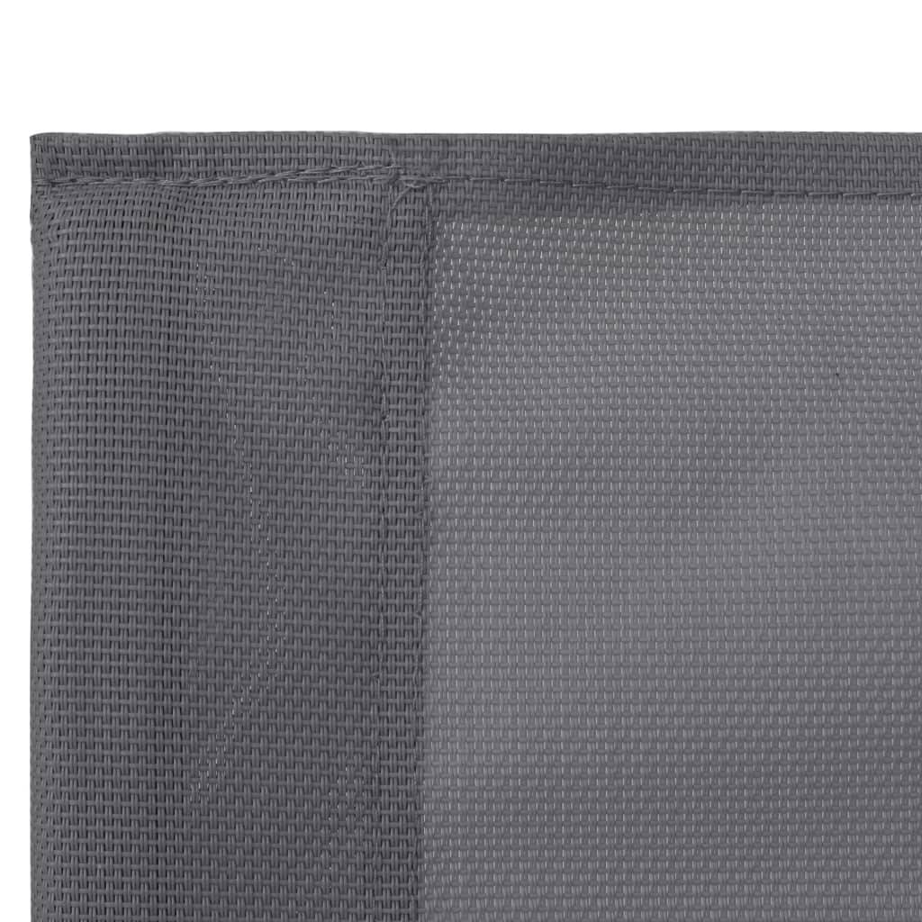 4 pcs salon de jardin - Mobilier d'extérieur Tissu et acier Gris - Image 5
