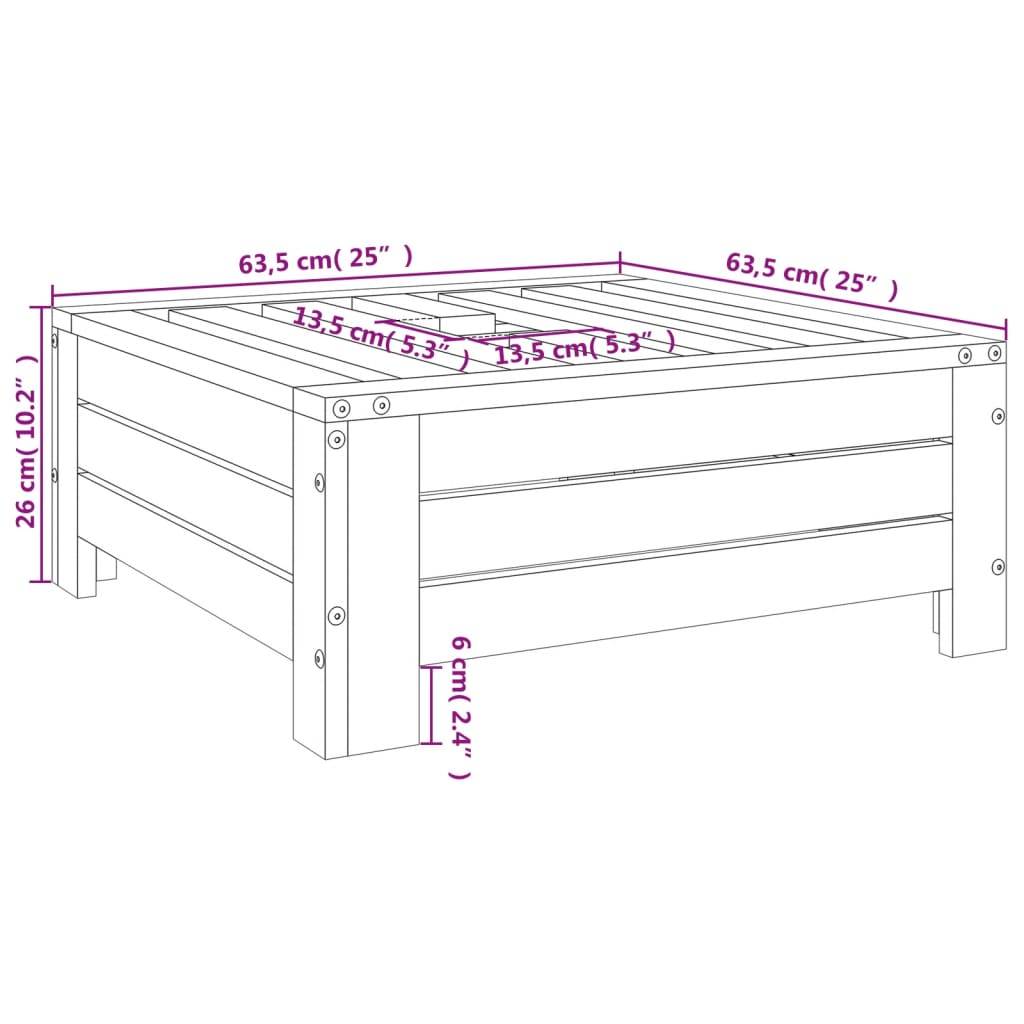 Prolenta Premium - Parasol bois noir  63,5 x 63,5 x 26 cm  - Prolenta premium p336.1 - Image 8