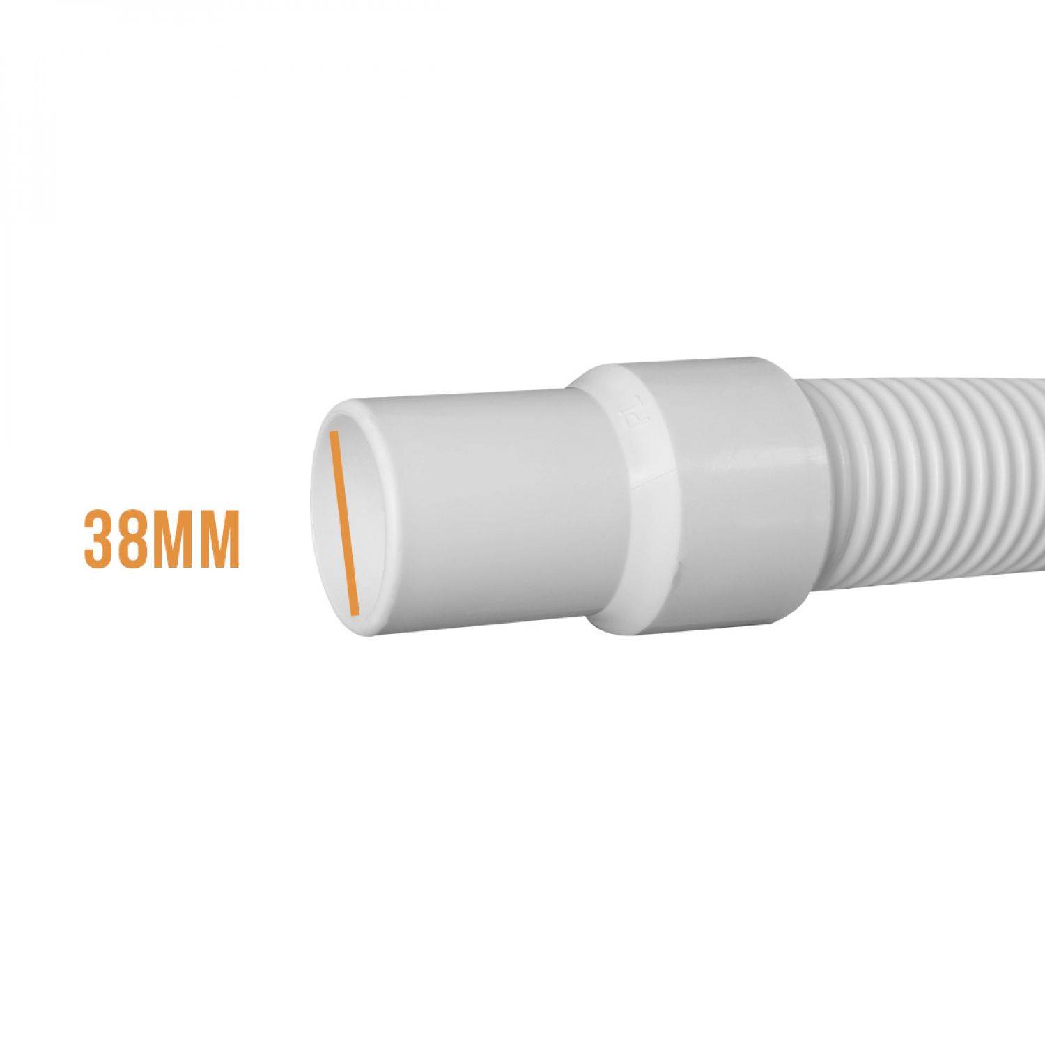 Linxor - Tuyau flottant 2 embouts pour piscine - Diam 38 mm - 12 m - Blanc - Linxor - Imagen 3