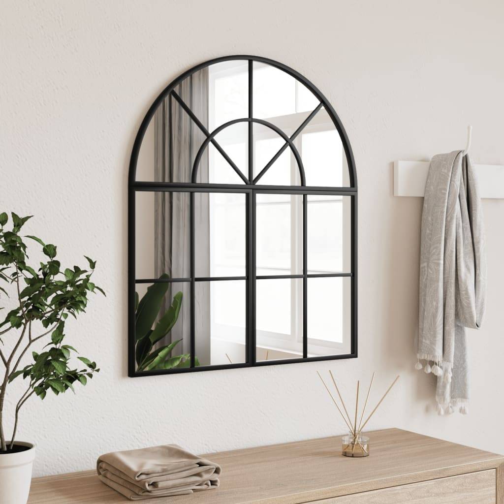 Maison Chic - Miroir mural noir 60x70 cm arche fer Maison Chic - Image 2