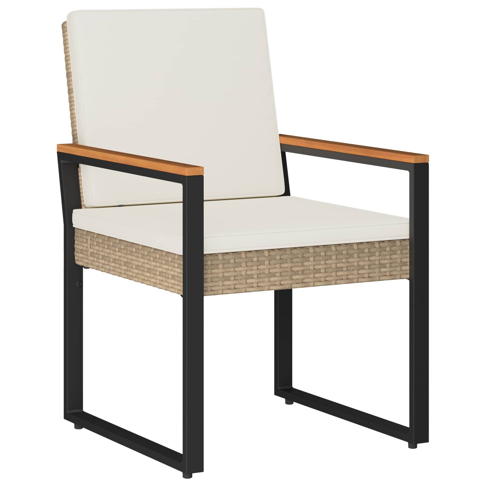Vidaxl - Ensemble de meubles d'extérieur 4 pc Beige et blanc crème vidaXL 42025327 - Image 5