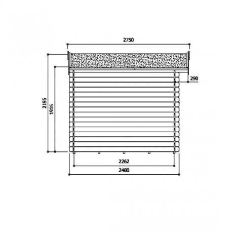 Abri de jardin GERA en bois 5,12m², Toiture Shingle gris, Plancher Non - Imagen 3
