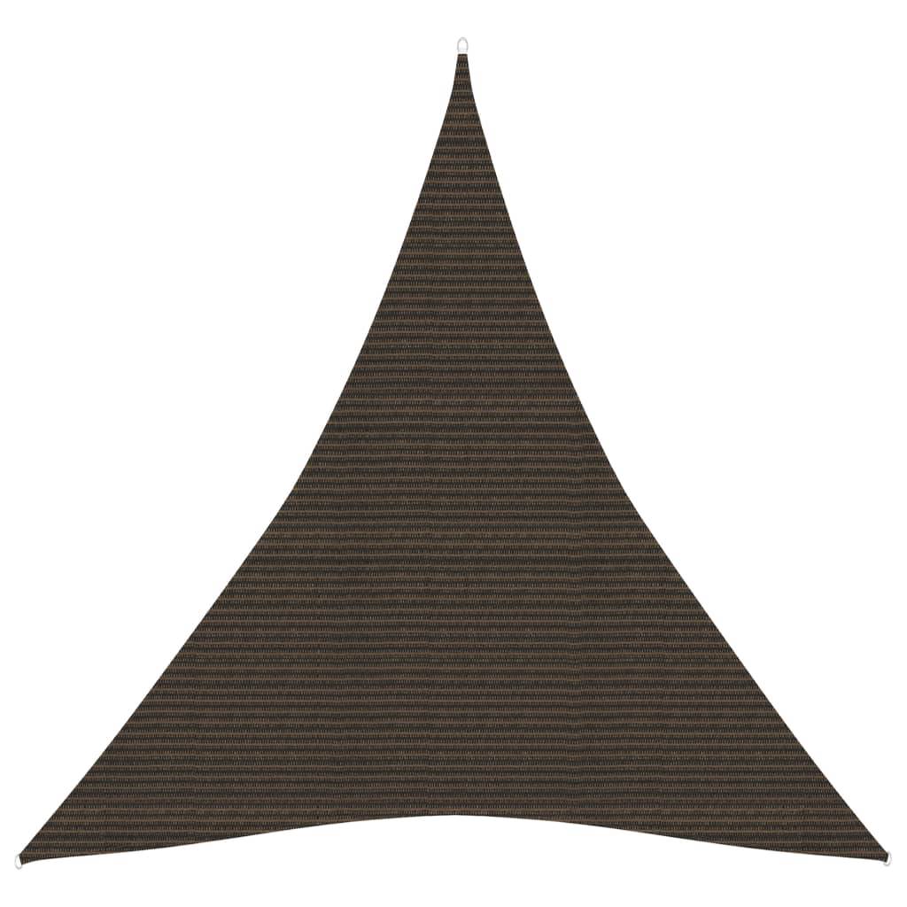 Helloshop26 - Voile toile d'ombrage parasol 160 g/m² PEHD 5 x 6 x 6 m marron - Imagen 1