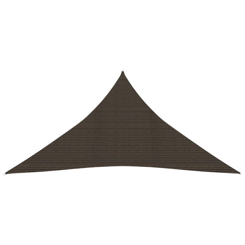 Helloshop26 - Voile toile d'ombrage parasol 160 g/m² PEHD 5 x 6 x 6 m marron - Imagen 2