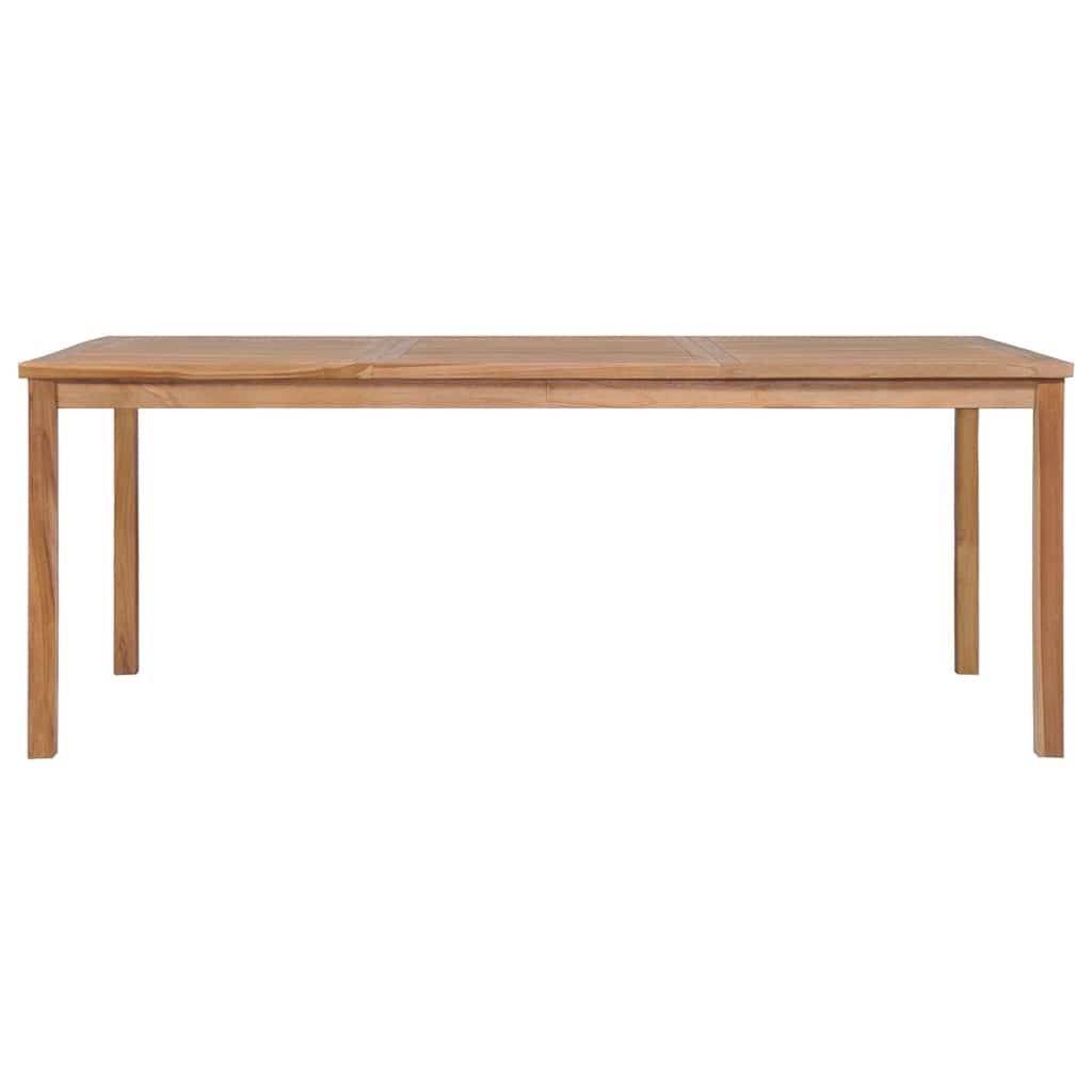 Table de jardin bois de teck solide 200 x 100 x 77 cm - PANGIVO - Image 2