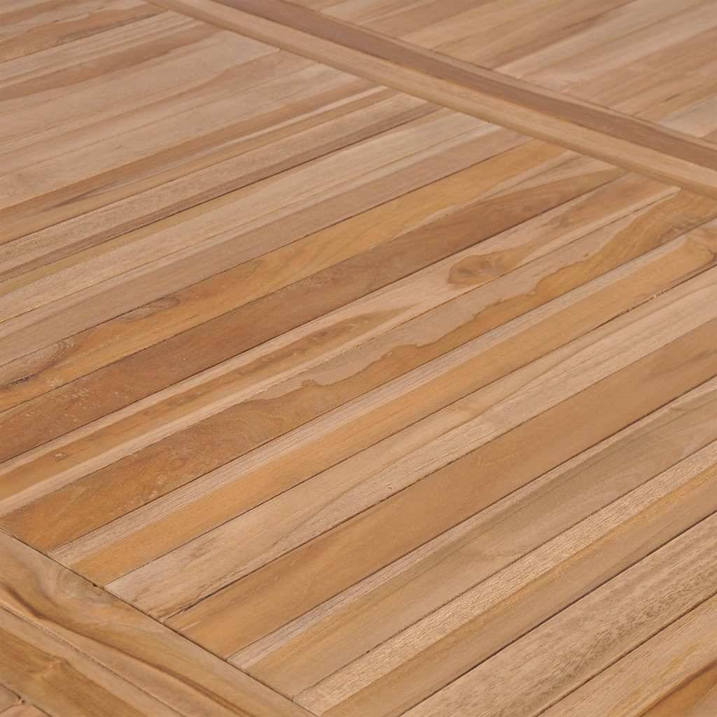 Table de jardin bois de teck solide 200 x 100 x 77 cm - PANGIVO - Image 4