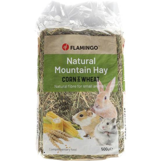 Foin de montagne au mais et ble poids 500 g pour rongeur - Image 3