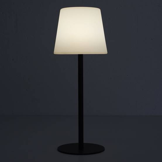 The Home Deco Factory - Lampe à Poser Extérieur "Rechargeable" 40cm Noir - Image 3