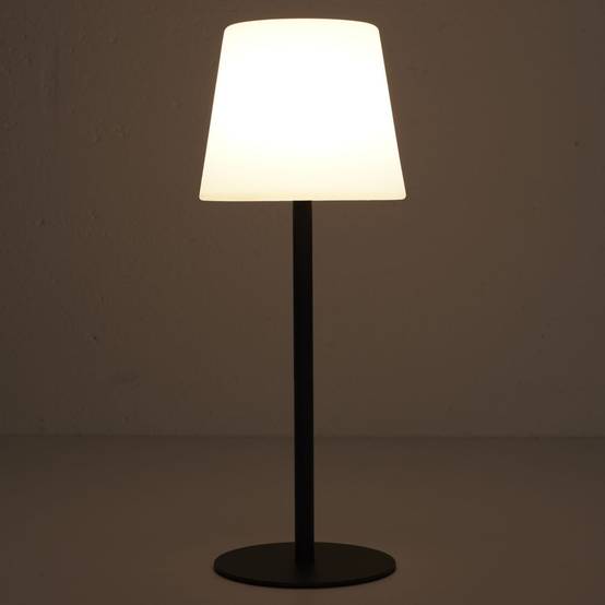 The Home Deco Factory - Lampe à Poser Extérieur "Rechargeable" 40cm Noir - Image 6