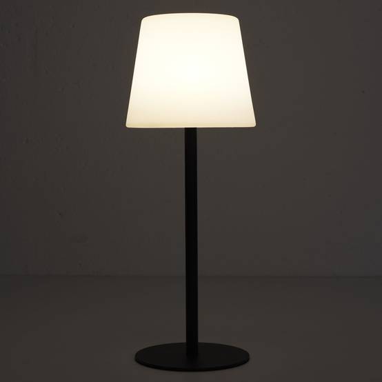 The Home Deco Factory - Lampe à Poser Extérieur "Rechargeable" 40cm Noir - Image 5