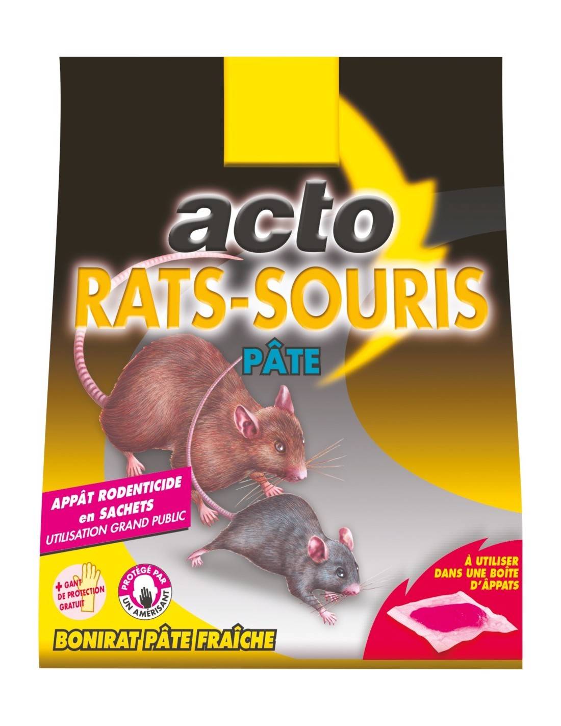 Acto - Pasta Anti-roedores Acto erradicación Rápida Ratas Y Ratones - Acto - Imagen 1
