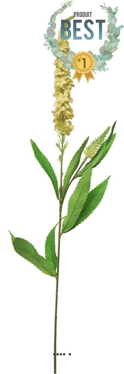 Artificielles - Véronique artificielle, une fleur en tige, H 76 cm Jaune - BEST - couleur: Jaune - Imagen 1