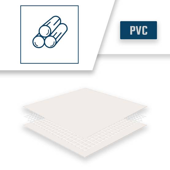 Bâche Bois 2,5x3,5 m LP640BO Blanc Crème - Garantie 8 ans - Bâche de protection étanche en PVC pour Bois de chauffage TECPLAST - Imagen 5
