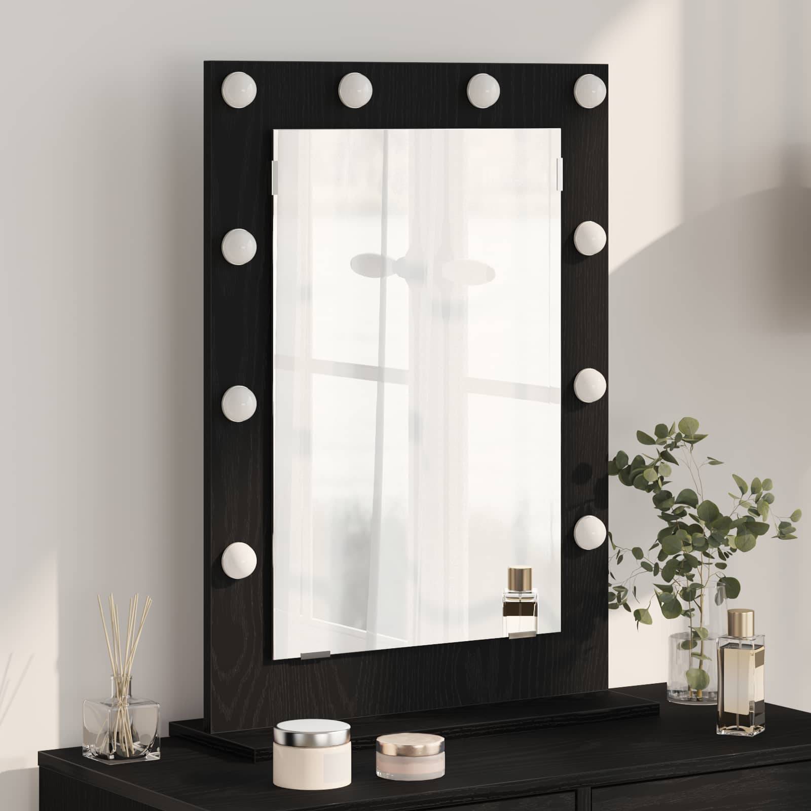 Maison Chic - Miroir de vanité Rectangulaire Chêne noir 70 x 50 x 18 cm Maison Chic - Image 2