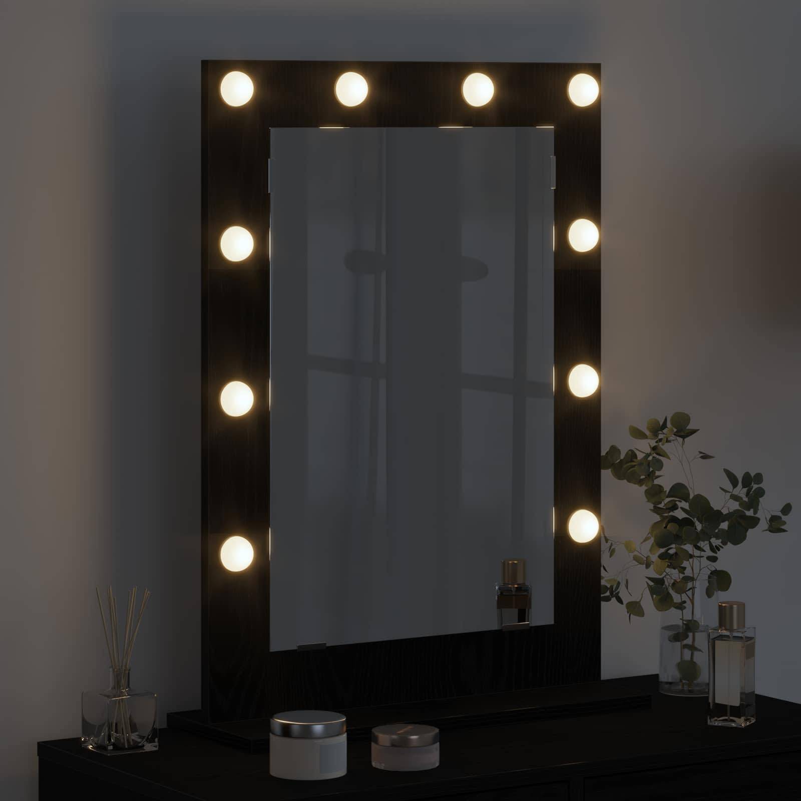 Maison Chic - Miroir de vanité Rectangulaire Chêne noir 70 x 50 x 18 cm Maison Chic - Image 3