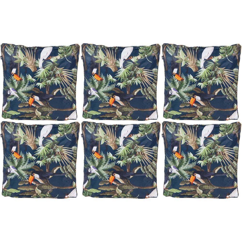 Jardindeco - Coussin extérieur carré 45 cm Sun (Lot de 6) Travel - Imagen 2