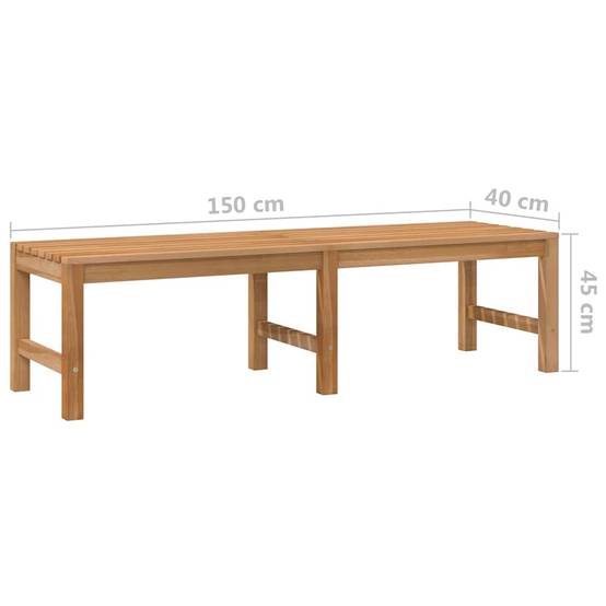 Banc de jardin Brun 40 X 150 cm - Prolenta Premium - Image 7