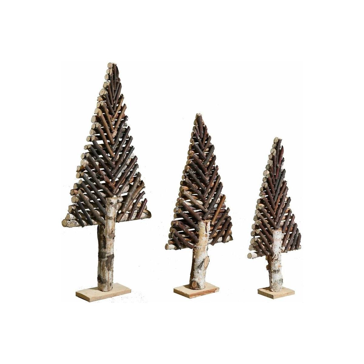 Aubry Gaspard - Sapin décoratif en bouleau motif chevron Grand modèle - Imagen 1